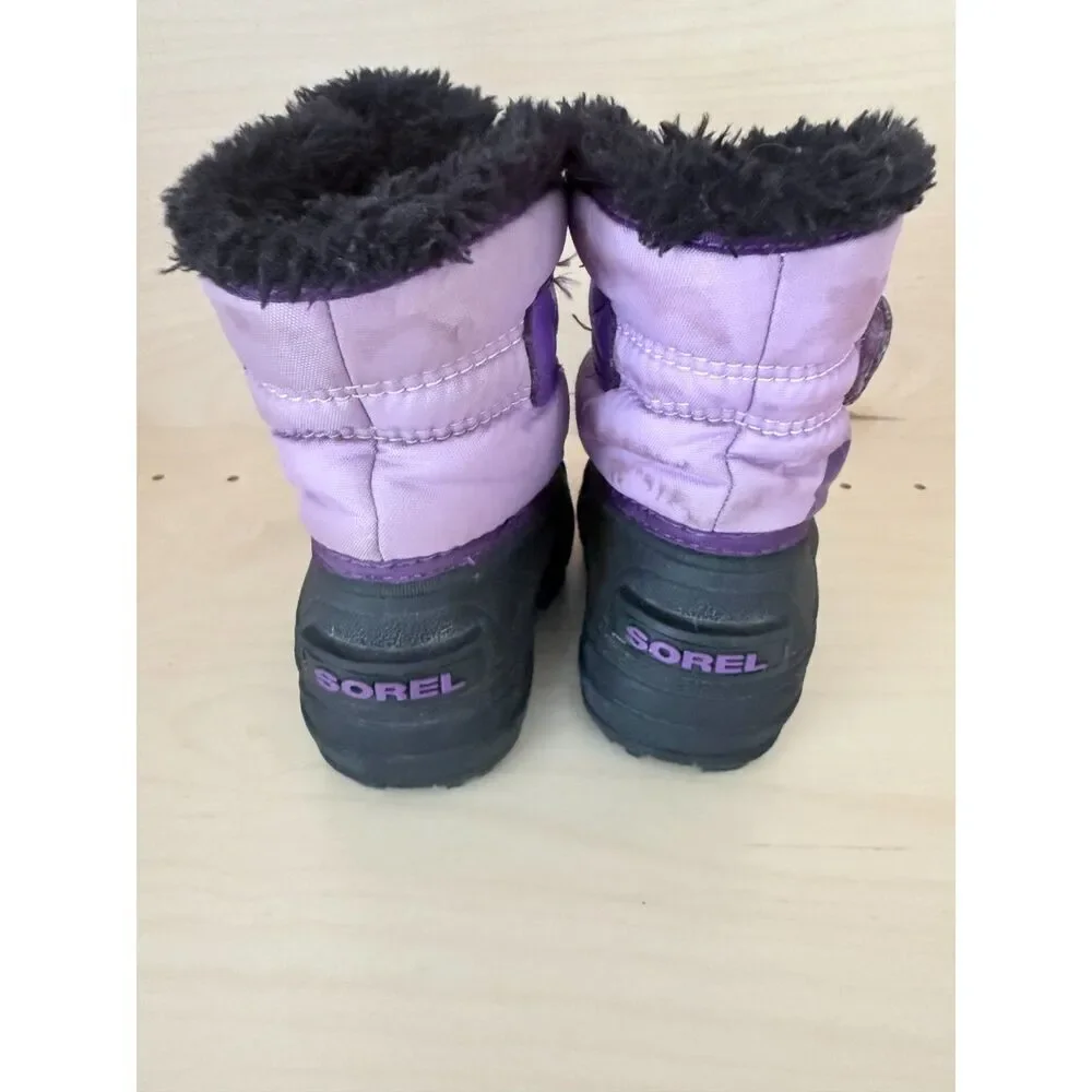 Sorel Snow Commander Insulated Waterproof Toddler Girls Snow Winter Boot Size 4